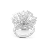 Five Petals with Swirl Lattice Ring | Hallmark 925 Silver