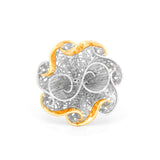 Ribbon in Seven Swirls Lattice Ring | Hallmark 925 Silver