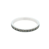 Marcasite Band Ring | Hallmark 925 Silver