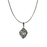 Art in a Rhombus Marcasite Pendant Set | Hallmark 925 Silver