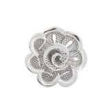 Seven Petals with Swirl Lattice Ring White | Hallmark 925 Silver