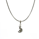 Half Moon Marcasite Pendant Set | Hallmark 925 Silver