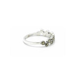 Zigzag Marcasite Ring | Hallmark 925 Silver