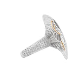 Six Swoosh & Two Ribbons Lattice Ring | Hallmark 925 Silver