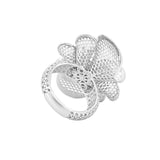 Six Swoosh & Two Ribbons Lattice Ring | Hallmark 925 Silver