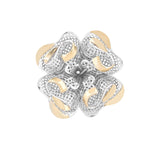 Four Buds in Four Ribbons Lattice Ring | Hallmark 925 Silver