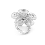 Forget Me Not Flower Lattice Ring | Hallmark 925 Silver