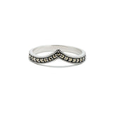 Linear Tiara Marcasite Ring | Hallmark 925 Silver