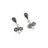 Infinity Marcasite Danglers | Hallmark 925 Silver