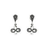 Infinity Marcasite Danglers | Hallmark 925 Silver