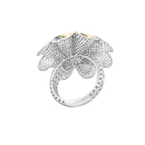 Eight Spikes in Spirals Lattice Ring | Hallmark 925 Silver