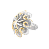 Eight Spikes in Spirals Lattice Ring | Hallmark 925 Silver