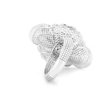 Two Swoosh in Ribbons Lattice Ring | Hallmark 925 Silver