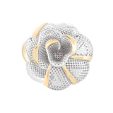 Rose Flower Lattice Ring | Hallmark 925 Silver