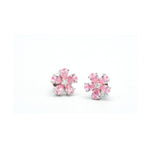 Pink Plumeria Studs | Hallmark 925 Silver