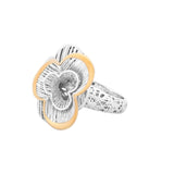 Three Petal Flower Lattice Ring | Hallmark 925 Silver