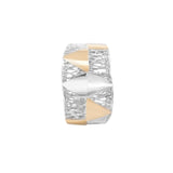 Geometrical Inverted Cones Lattice Ring | Hallmark 925 Silver