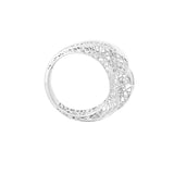 Geometrical Inverted Cones Lattice Ring | Hallmark 925 Silver