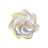 Seven Waves with Seven Petals Lattice Ring | Hallmark 925 Silver