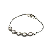 Five Loops of Infinity Marcasite Bracelet | Hallmark 925 Silver