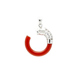 Red Fishtail Pendant | Hallmark 925 Silver