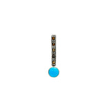 Turquoise Marcasite Line Pendant | Hallmark 925 Silver L