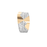 Geometrical Inverted Triangles Lattice Ring | Hallmark 925 Silver