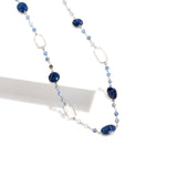 Lapis Lazuli & Crystal Necklace | Hallmark 925 Silver