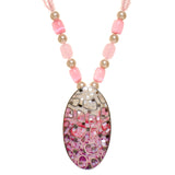 Designer Islands of Rubies Necklace | Hallmark 925 Silver