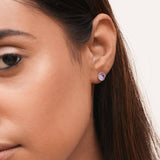 Purple Moonstar Studs | Hallmark 925 Silver