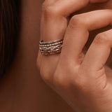 Twisted Fluid Ring | Hallmark 925 Silver