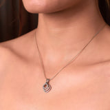 Square in Square Pendant | Hallmark 925 Silver