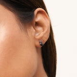 Black Tristar Studs | Hallmark 925 Silver