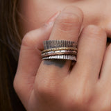 Tree Bark Fluid Ring | Hallmark 925 Silver