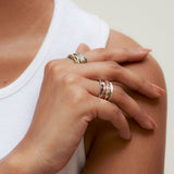 Heart Fluid Ring | Hallmark 925 Silver