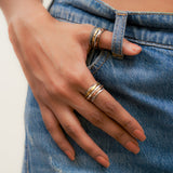 Zigzag Fluid Ring | Hallmark 925 Silver