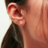 Yellow Moonstar Studs | Hallmark 925 Silver