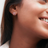 Pink Plumeria Studs | Hallmark 925 Silver