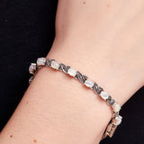 Infinity Moonstone Marcasite Bracelet | Hallmark 925 Silver