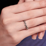 Zigzag Marcasite Ring | Hallmark 925 Silver