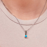 Turquoise Marcasite Line Pendant | Hallmark 925 Silver M