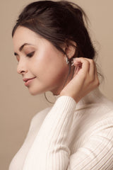 Shield Shaped Hoops | Hallmark 925 Silver