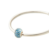 MoP Turquoise Lines Charm | Hallmark 925 Silver