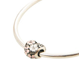 Pink & White Flowers Charm | Hallmark 925 Silver