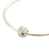 MoP Round Turquoise Charm | Hallmark 925 Silver