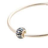 MoP Blue Lines Charm | Hallmark 925 Silver