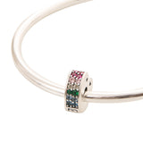 Rainbow Heart Lock Charm | Hallmark 925 Silver