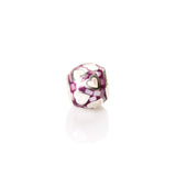 MoP Round Purple Charm | Hallmark 925 Silver