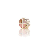 Pink 4 Hearts Charm | Hallmark 925 Silver