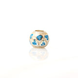 MoP Round Turquoise Charm | Hallmark 925 Silver